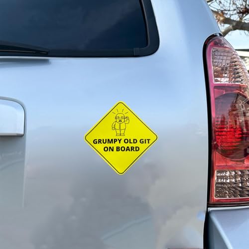 Bumper Stickers Funny Novelty Car Prank Item Gift Baby On Board Window Xmas Idea Present for Him Boyfriend Men Man Adult Secret Santa Stocking Filler Practical Joke April Fools (Dogger ON Board)