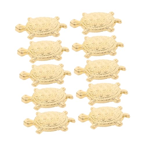 Levemolo 10pezzi Miniatura Tartaruga Ornamento Statuetta Piccola Decorazione Targhetta Da Appendere Per Albero Uso Versatile in Casa e Ufficio Realizzato Materiali