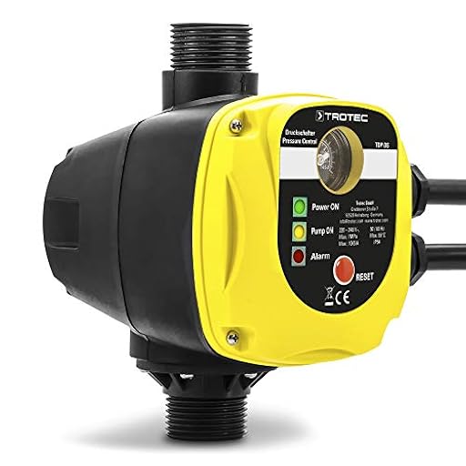 TROTEC Presostato electrónico TDP DS para el Control de Bombas de jardín y Agua de 1 Fase sin Enchufe de Red Interruptor de presión automático | Ya disponible en tu tienda friki favorita! En mundofriki.es!