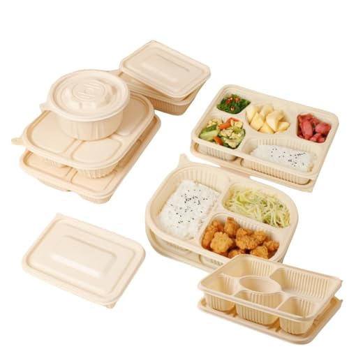 使い捨てボウル 容器 弁当箱 フードパック 持ち帰り弁当箱 食品グレード未晒し 耐水 耐油 電子レンジに最適 環境に優しく 分解可能 環境に優しい 持ち帰り レンジ対応 テイクアウト おしゃれ 50個 業務用 ピクニック