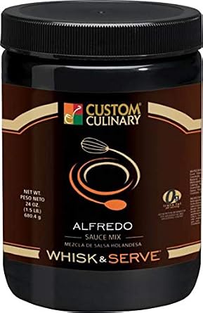 Custom Culinary Whisk and Serve Alfredo Sauce Mix, 38 Ounce -- 4 per case.