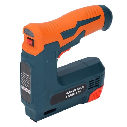 Cordless Brad Nailer USB Charging Staple Gun with 3 Safety Switches 30 Times/min Nail Speed for Upholstery Woodworking