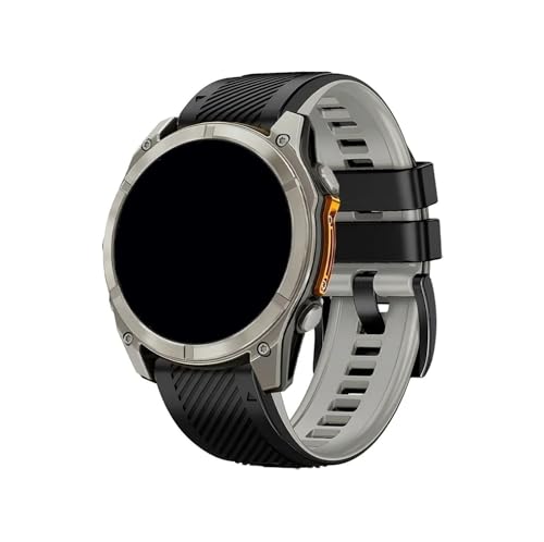 22mm 26mm QuickFit�V���J�Q���^���x���g�ɓK������Garmin Fenix 8E/Fenix 8 47mm 51mm/Enduro 3(Black Gray 1,QuickFit 22mm)
