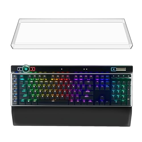 Protector Transparente para Teclado Geekria Compatible Logitech y Corsair miniatura 1