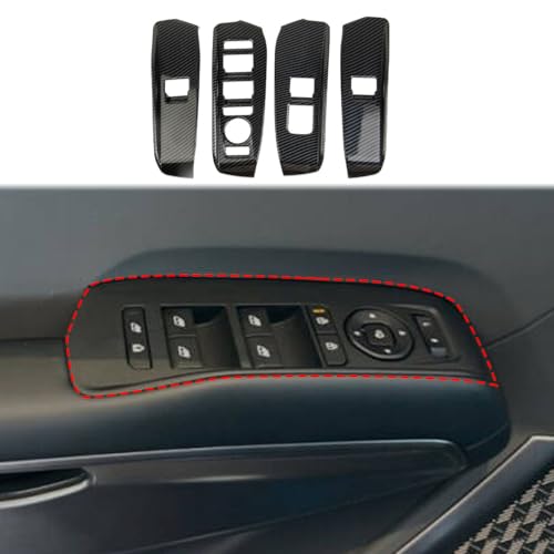 Fibre de carbone KIA EV9 2024 garniture panneau lève-vitre chic crosselec