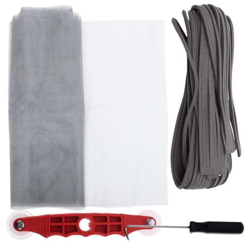 HOMSFOU 1set Window Screen Repair Tool Kit Complete Spline Remover Roller Tool and Hook for Easy Installation and Replacement of Window Screens for Homeowners and DIY Projects