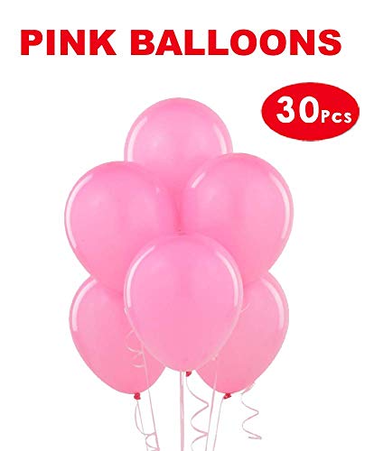 Image of WoW Party Studio Birthday Party Decoration Latex Pink Balloons (30 Pcs)