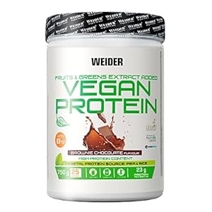 Joe Weider Vegan Protein, 750 g Dose (Brownie-Schoko)