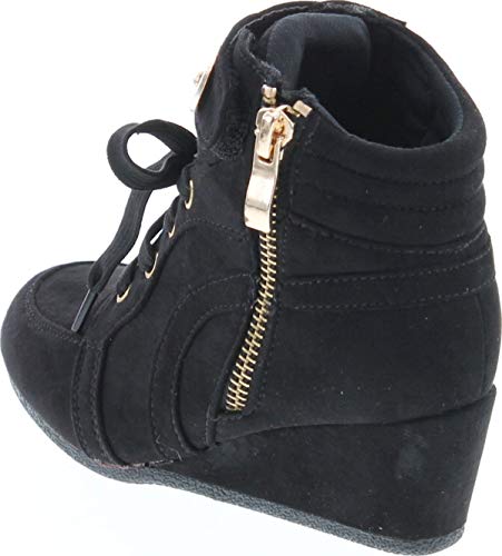 Link Peggy-53K Children Girl's Comfort Lace Up Hidden Wedge Sneakers3