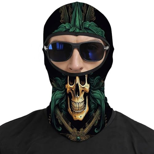 Pasamontañas para Hombre y Mujer con diseño de calavera pirata, máscara térmica para frío, para motociclismo y esquí miniatura 3