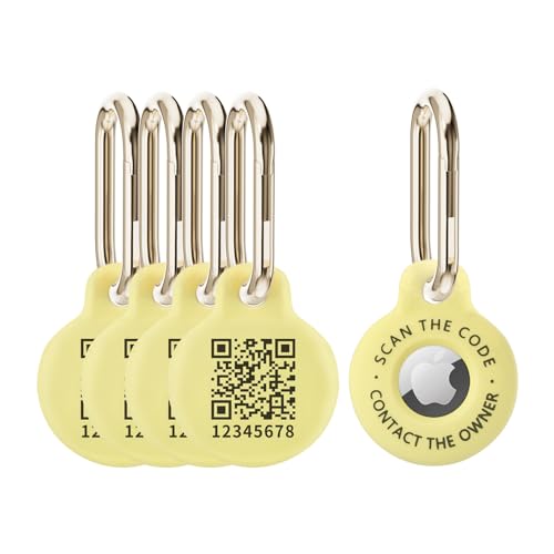 PIKEEPER 4-Pack Smart Case Designed for AirTag with QR Code Finder System