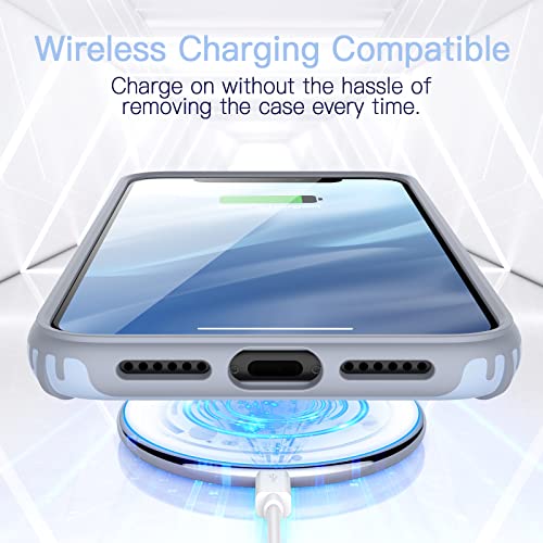 Team Luxury Designed For Iphone 11 Case, [Ultra Impact Resist] [Anti-Scratch] Shockproof Protective Case For Iphone 11 Phone Case Cover (6.1”), (Light Blue/Gray) #TOP3