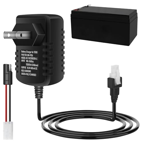 136-9126 Battery Charger - by Huthbrother, Compatible with Toro 22' Lawn Mower Battery Charger, Replaces 114-1588, 104-7401, Fits Battery 106-8397 105-6845 104-7682 104-7903 115-1304 (12V)