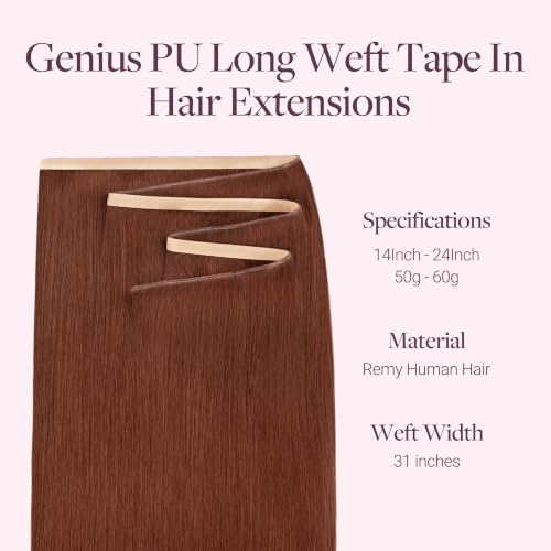 Image of GOO GOO Tape In Weft Hair Extensions, Invisible Genius Weft Home DIY