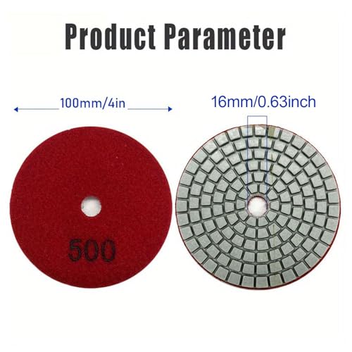 Disques de polissage diamantés grain 50 à 6000 utilisables à sec ou à l'eau - 4