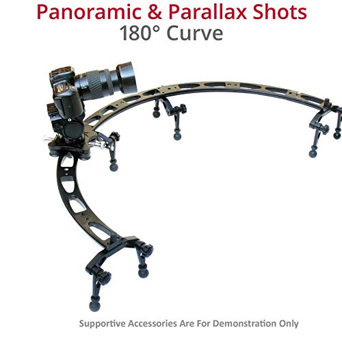 Flycity Smooth 180 Degree Curved 1/2 Circle Video Camera Slider Track For Load Capacity Upto 10Kg Movie Film Making Shoot Sony Nikon Canon Lumix Panasonic (Fc-Cs180) #TOP1