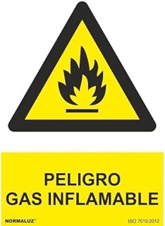Señal de Peligro Gas Inflamable (tintas UV) SEKURECO