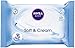 NIVEA BABY Soft & Cream Feuchttücher (1 x 63 Stück), feuchte Tücher zur sanften Reinigung empfindlicher Babyhaut, extraweiche Tücher mit pflegender Softcreme