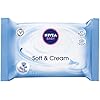 NIVEA BABY Soft & Cream Feuchttücher (1 x 63 Stück), feuchte Tücher zur sanften Reinigung empfindlicher Babyhaut, extraweiche Tücher mit pflegender Softcreme