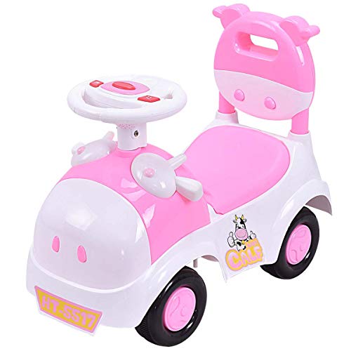 HONEY JOY Ride On Toy, 3 in 1 Baby Push Car with Music