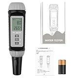 YOWEXA YW-612L ph測定器 - ペン型水質検査キット pH+温度デュアル表示 高精度 水温計デジタル 水槽 プール向け、水族館 防水ボディ 多用途 水質検査