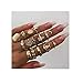 Edary Vintage Pattern Carved Knuckle Rings Crystal Joint Knuckle Ring Set Gold Rings for Women and Girls.(15PCS)