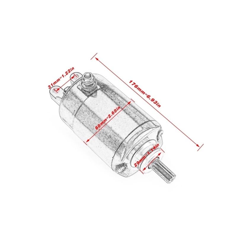 Motor de arranque de alta durabilidad para X9 250 SV250 y serie NSS PS FES 2