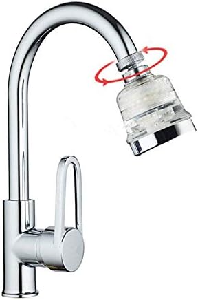 JR Kitchen Faucet Aerator - 3 Settings High Pressure Water Saving Aerator,Hard Water Filter,Chlorine & Fluoride Removal,High Water Flow Kitchen Faucet Aerator with Replacement Cartridge