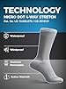 DexShell Waterproof Wading Socks Knee High for Men & Women, Hiking Trail Running in Cold Wet Conditions, Lightweight Coolmax Inners with Breathable PFOA-free Membrane, Unisex XL, JBB Black #5