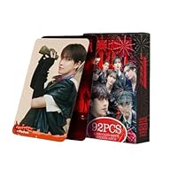 UENXRXE Ateez Photocards 92 Pcs Album Photo Cards Kpop Gift Ateez Lomo Cards Merch Kpop Lomo Card