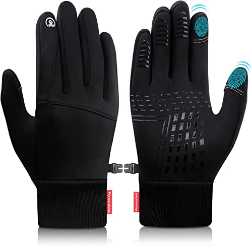 Gcbiger Thermo-Handschuhe Winterhandschuhe Touchscreen Anti-Rutsch Winddicht Warme Vollfinger-Mountainbike-Handschuhe (M) Cover