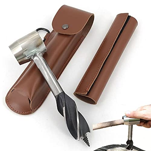 Perceuse à tarière Manuelle perceuse à Main de Survie en Plein air perceuse à tarière en Bois perceuse à tarière Robuste tarière