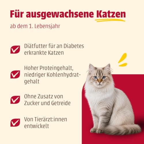 animonda INTEGRA PROTECT Katzenfutter nass Diabetes mit Pute (8 x 85g)