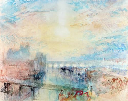 Vue de Lyon par Turner impression d'art œuvre murale de prestige 60x90cm