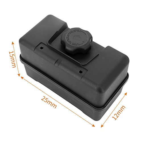 Tektall 4-Quart Plastic Fuel Tank With Shut Off Valve & Fuel Cap Fits for Remote Mounting 691993