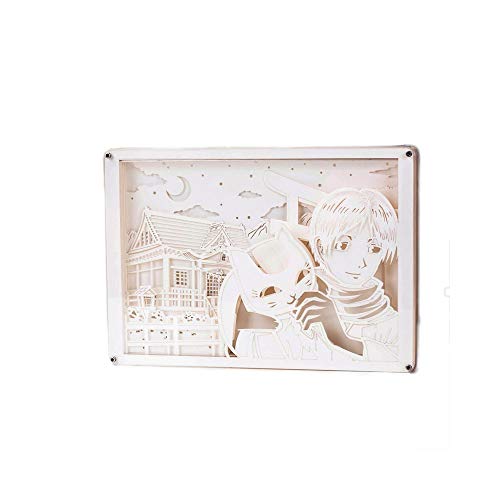 Preisvergleich Produktbild Natsumes Freundebuch Anime Peripheral Dreidimensionales Licht Und Schattenpapier Schnitzlampe Tischlampe Nachtlicht Weihnachtsgeschenk Für Freunde