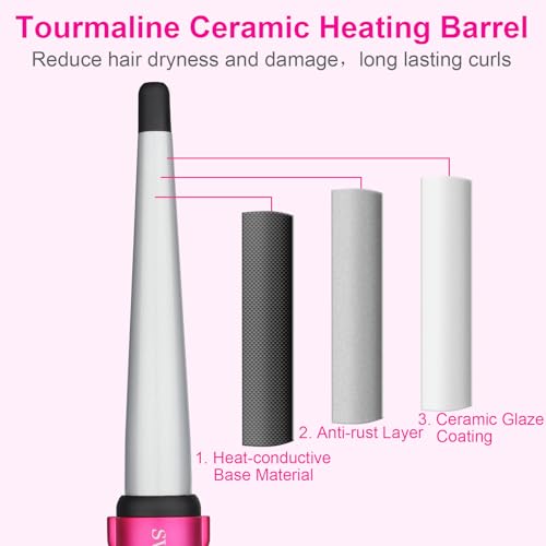 Descubre la mejor manicura y pedicura de LugoPulsa aqui 👈🏼 y pide cita Cono-Rizador-de-Pelo-Profesional-Tenacillas-de-Pelo-Ondulador-de-Pelo-Crea-Rizos-Suaves-y-Sueltos-Rizador-de-Ceramica-de-13-a-25-mm-para-Cabello-14-Temperatura-Ajustable-hasta-230C-Pantalla-Digital