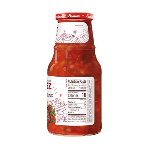 Image of HERDEZ Salsa Casera, Medium, 24 oz Jar- Classic Mexican Homestyle Salsa for Chips & Dishes