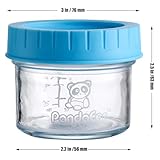 PandaEar (12 Pack Glass Baby Food Storage Jars | 4 oz Reusable Small Containers Freezer Storage with Airtight Lids Leak Proof | Microwave & Dishwasher Safe | Infants Kids Babies - Image 4