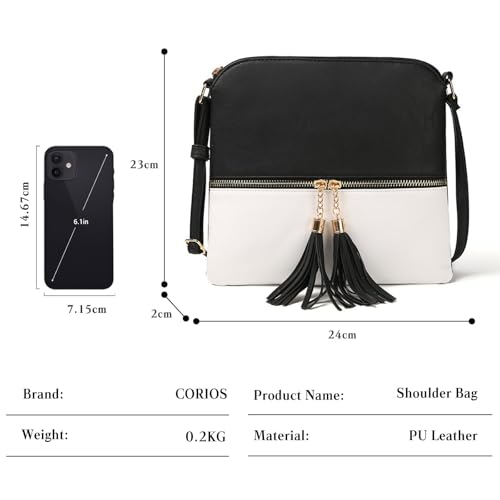 Bolso Crossbody de PU para Mujer CORIOS Elegante y Mediano miniatura 3