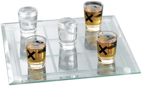 Game Night Tic Tac Toe Drinking Shot Glass Set