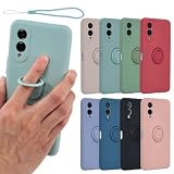 arrows We2 ケース シリコン リング アローズwe2 ソフトケース カバー スマホケース 携帯カバー 薄型 おしゃれ かわいい 保護 耐衝撃 アローズ F-52E F52E FCG02 A402FC M07 docomo au UQmobile Softbank SIMフリー ミント B089ARW2MI