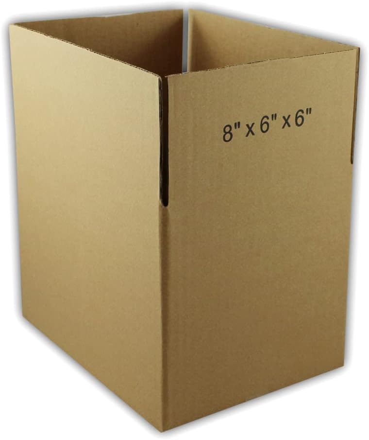 15 EcoSwift 8x6x6 Corrugated Cardboard Packing Boxes Mailing Moving Shipping Box Cartons 8 x 6 x 6 inches
