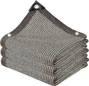 SDLLG Garden Nets Garden Privacy Net with Eyelets Brown 6 x 12 m Awning Made of HDPE Fence Windproof Shade Net UV Protection Net for Garden, Sports Fence, Wire Mesh Fence, Various Dimensions — image 1