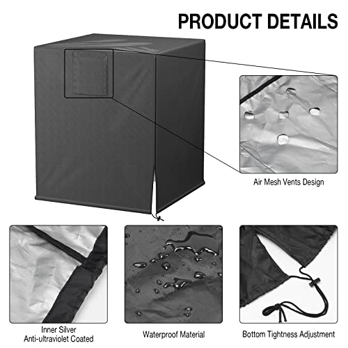 HOXHA Air Conditioner Cover for Outside Units, Durable AC Unit Cover Square Fits up to 32X32X36 Inch
