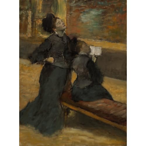 Poster Degas Visite d'un musée grand format affiche imprimée roulée