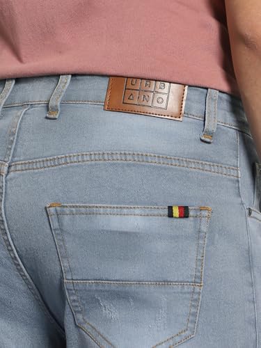 Image of Urbano Fashion Men's Slim Fit Mid Rise Jeans