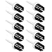GRCFUMO 10 Pcs Tees Brush Type, Tee More Distance Brush, Plastic Brush, Unbreakable Tee Brush, More Distance and Low Resistance for Driver Training (White Black Hair)