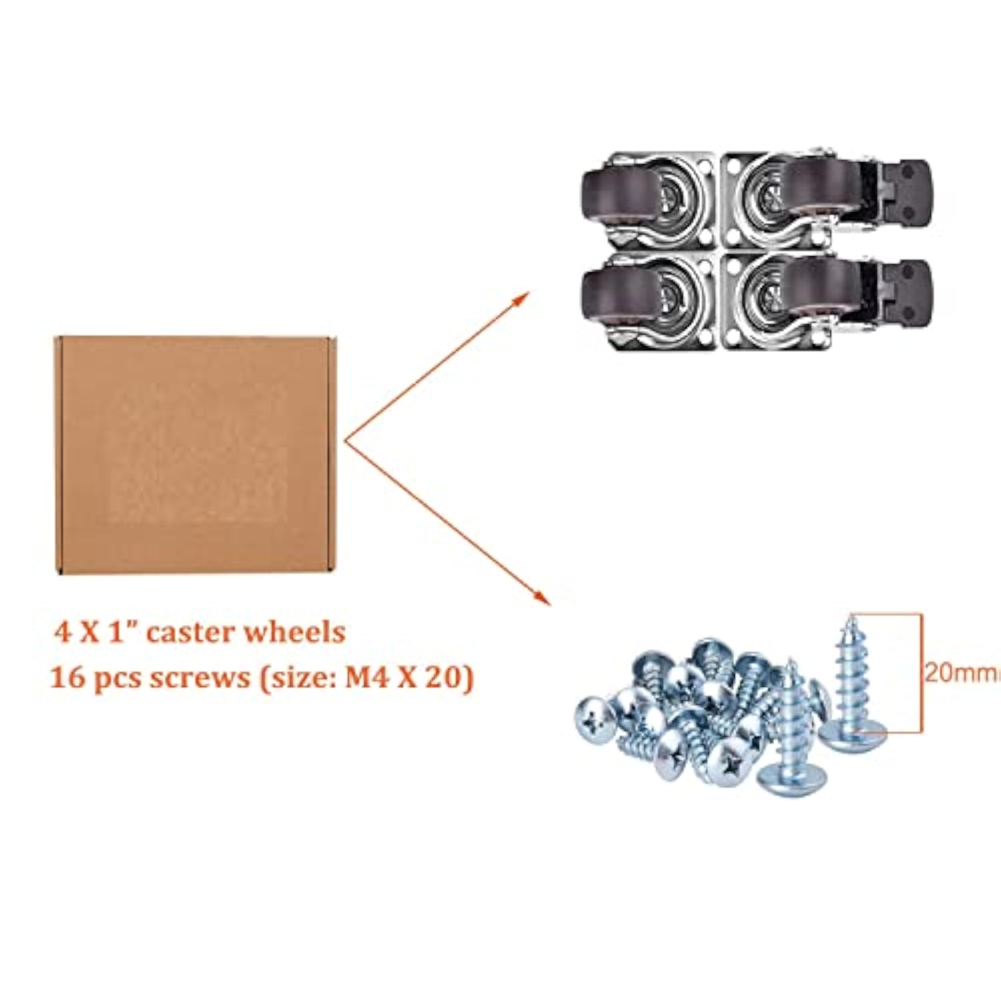 Low Profile Casters Wheels for Furniture