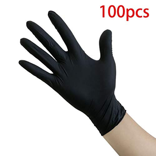 Nitrile Exam Gloves,100 Gloves Food Handling, Medical, Janitorial, Laboratory Use Latex Free